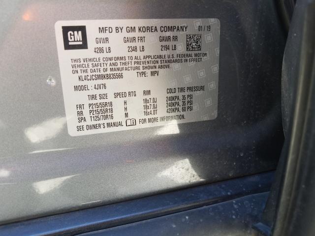 Photo 9 VIN: KL4CJCSM8KB835566 - BUICK ENCORE ESS 