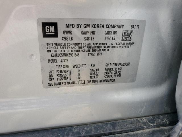 Photo 11 VIN: KL4CJCSM8KB901646 - BUICK ENCORE ESS 