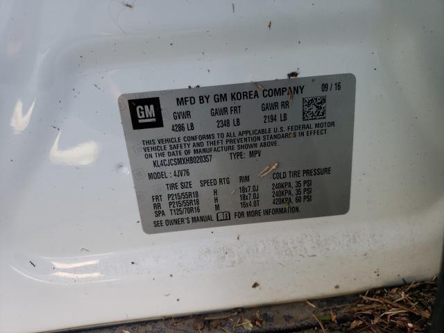 Photo 9 VIN: KL4CJCSMXHB020357 - BUICK ENCORE ESS 