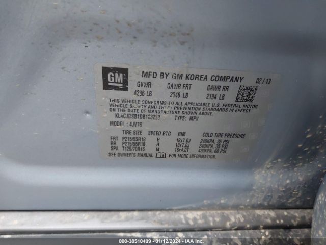 Photo 8 VIN: KL4CJDSB1DB123228 - BUICK ENCORE 