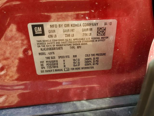 Photo 12 VIN: KL4CJDSB3DB154870 - BUICK ENCORE PRE 