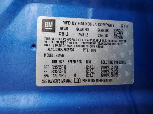 Photo 12 VIN: KL4CJDSB3JB609776 - BUICK ENCORE PRE 