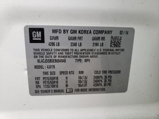 Photo 13 VIN: KL4CJDSB5EB684940 - BUICK ENCORE PRE 