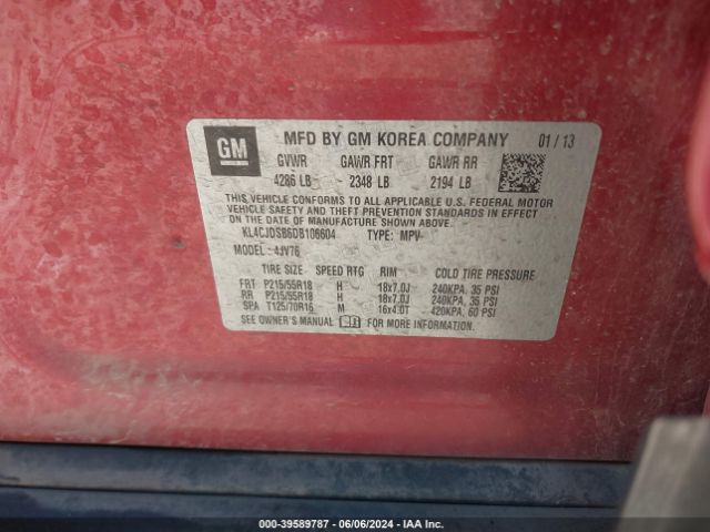 Photo 8 VIN: KL4CJDSB6DB106604 - BUICK ENCORE 