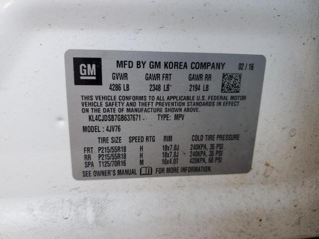 Photo 11 VIN: KL4CJDSB7GB637671 - BUICK ENCORE PRE 