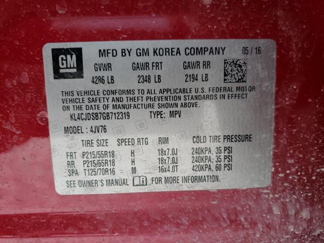 Photo 13 VIN: KL4CJDSB7GB712319 - BUICK ENCORE 