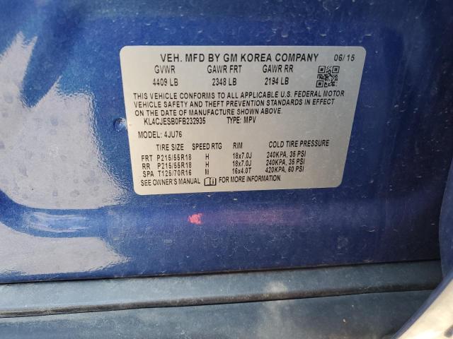 Photo 11 VIN: KL4CJESB0FB232935 - BUICK ENCORE 