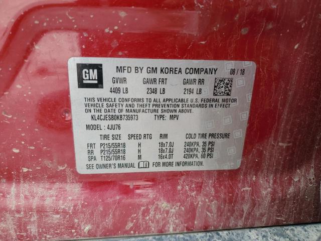 Photo 11 VIN: KL4CJESB0KB735973 - BUICK ENCORE PRE 