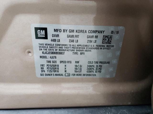 Photo 12 VIN: KL4CJESB0KB936837 - BUICK ENCORE PRE 