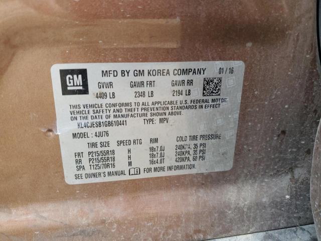 Photo 12 VIN: KL4CJESB1GB610441 - BUICK ENCORE 