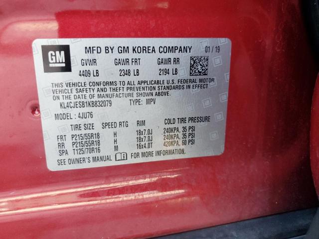 Photo 13 VIN: KL4CJESB1KB832079 - BUICK ENCORE PRE 