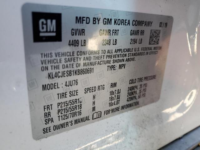 Photo 12 VIN: KL4CJESB1KB860691 - BUICK ENCORE 