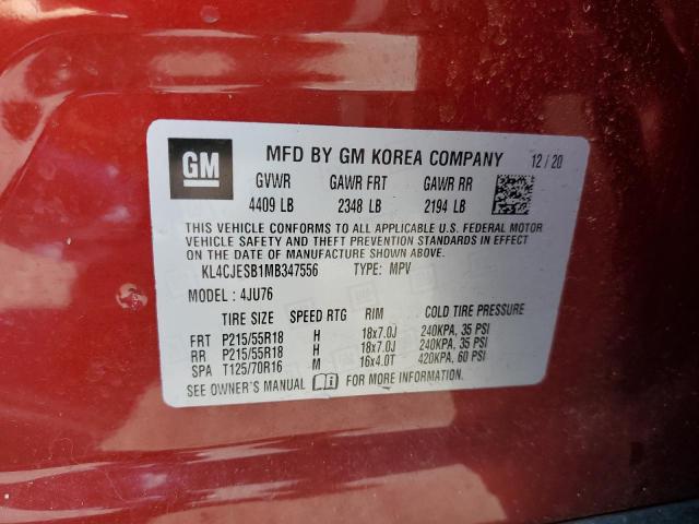 Photo 9 VIN: KL4CJESB1MB347556 - BUICK ENCORE PRE 