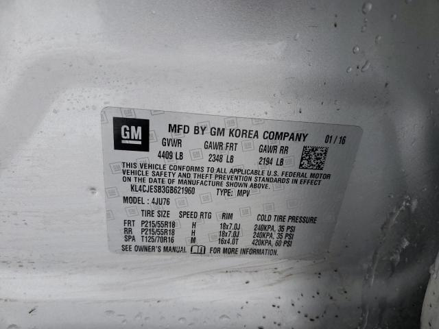 Photo 12 VIN: KL4CJESB3GB621960 - BUICK ENCORE 