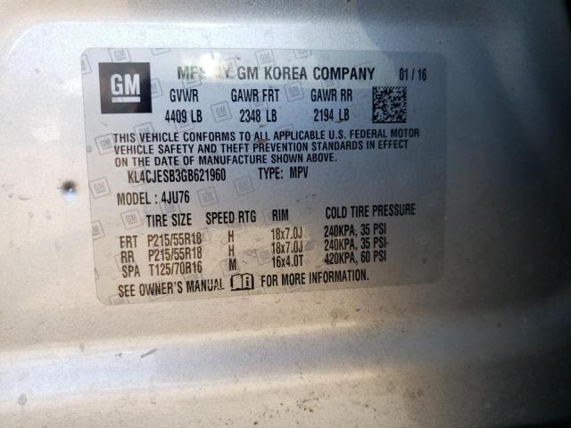 Photo 12 VIN: KL4CJESB3GB621960 - BUICK ENCORE 