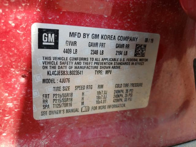 Photo 9 VIN: KL4CJESB3LB023541 - BUICK ENCORE PRE 