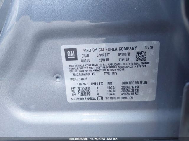 Photo 8 VIN: KL4CJESB6LB047932 - BUICK ENCORE 