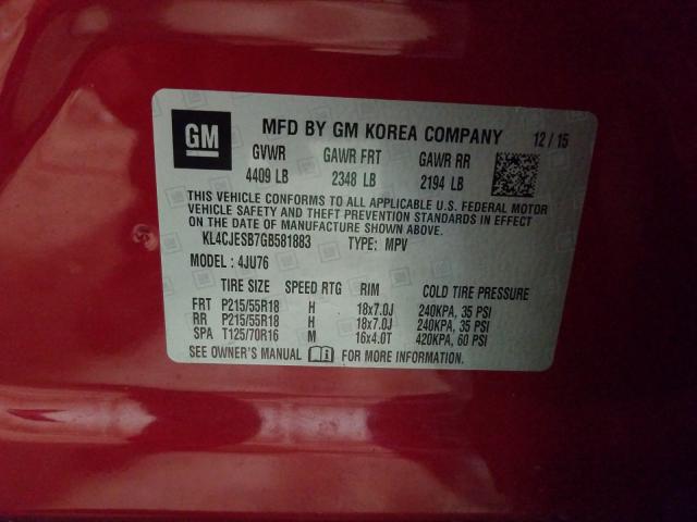 Photo 9 VIN: KL4CJESB7GB581883 - BUICK ENCORE 