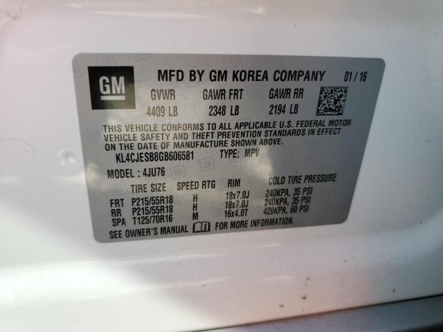 Photo 11 VIN: KL4CJESB8GB606581 - BUICK ENCORE 