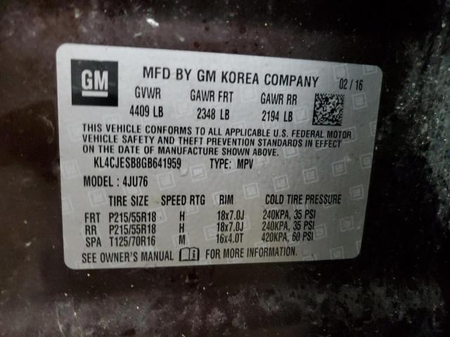 Photo 13 VIN: KL4CJESB8GB641959 - BUICK ENCORE 