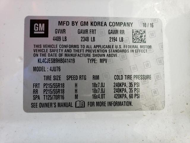 Photo 12 VIN: KL4CJESB9HB041419 - BUICK ENCORE PRE 