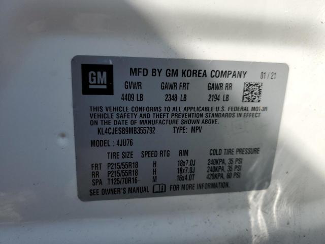 Photo 9 VIN: KL4CJESB9MB355792 - BUICK ENCORE PRE 