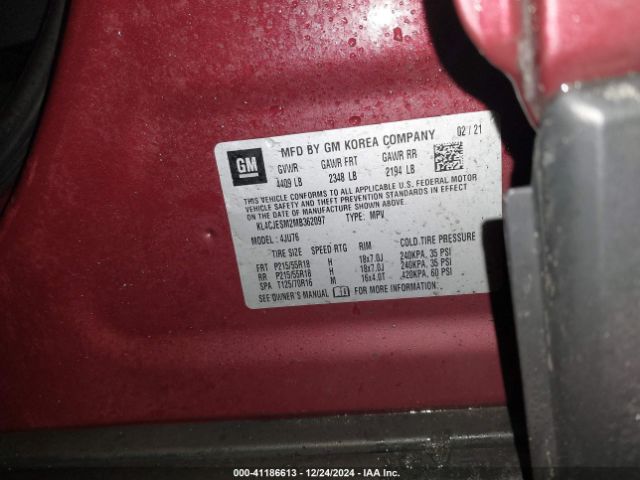 Photo 8 VIN: KL4CJESM2MB362097 - BUICK ENCORE 