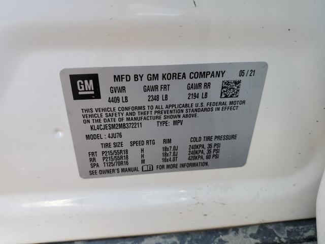 Photo 11 VIN: KL4CJESM2MB372211 - BUICK ENCORE PRE 