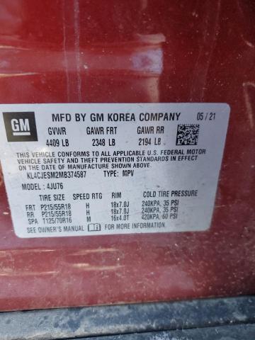 Photo 12 VIN: KL4CJESM2MB374587 - BUICK ENCORE 