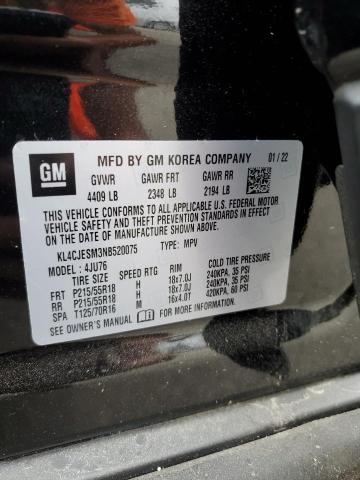 Photo 12 VIN: KL4CJESM3NB520075 - BUICK ENCORE PRE 