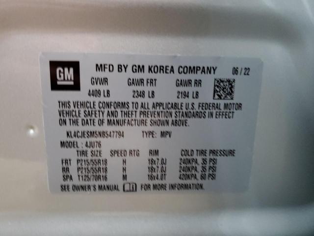 Photo 11 VIN: KL4CJESM5NB547794 - BUICK ENCORE PRE 