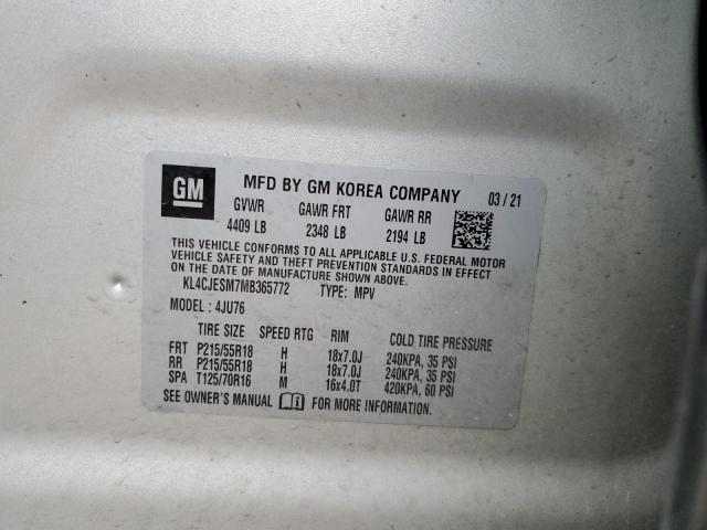 Photo 12 VIN: KL4CJESM7MB365772 - BUICK ENCORE 