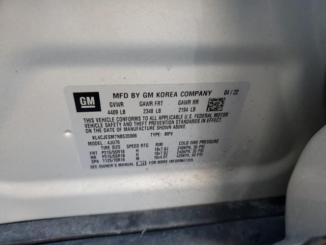 Photo 11 VIN: KL4CJESM7NB535906 - BUICK ENCORE 