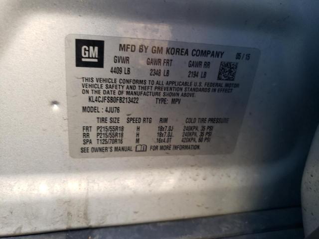 Photo 11 VIN: KL4CJFSB0FB213422 - BUICK ENCORE 