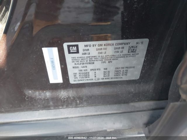 Photo 8 VIN: KL4CJFSB1FB186330 - BUICK ENCORE 