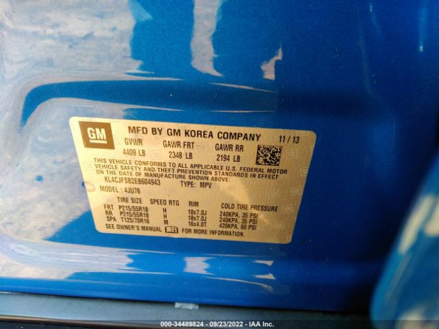 Photo 8 VIN: KL4CJFSB2EB604943 - BUICK ENCORE 