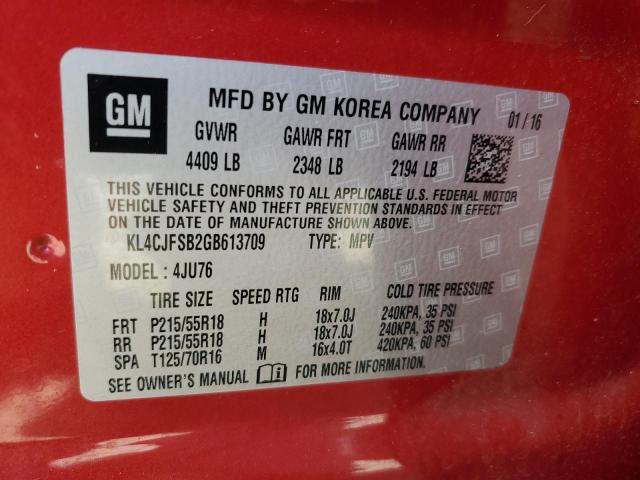 Photo 12 VIN: KL4CJFSB2GB613709 - BUICK ENCORE CON 