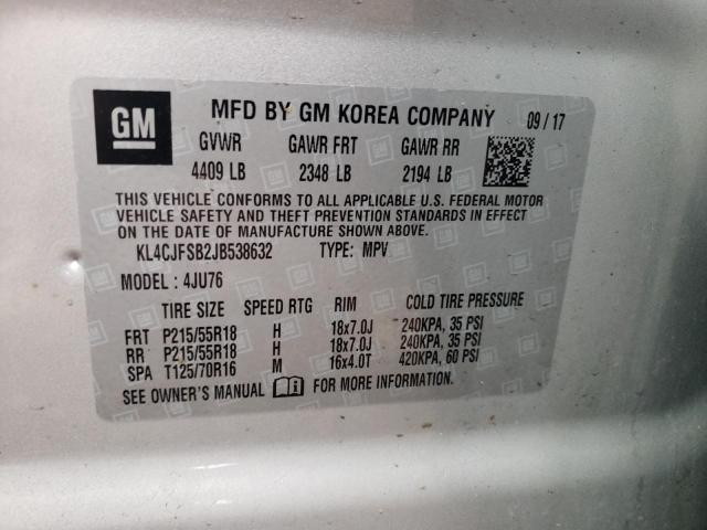 Photo 9 VIN: KL4CJFSB2JB538632 - BUICK ENCORE PRE 