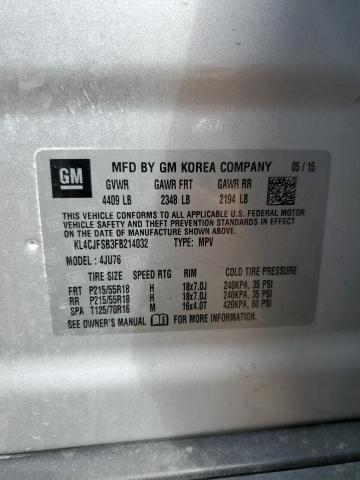 Photo 12 VIN: KL4CJFSB3FB214032 - BUICK ENCORE CON 