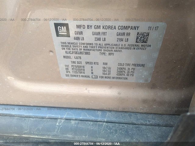 Photo 8 VIN: KL4CJFSB3JB573003 - BUICK ENCORE 