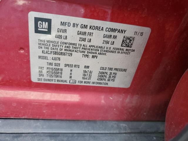 Photo 11 VIN: KL4CJFSB5GB567129 - BUICK ENCORE CON 