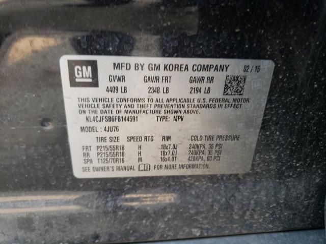 Photo 9 VIN: KL4CJFSB6FB144591 - BUICK ENCORE CON 