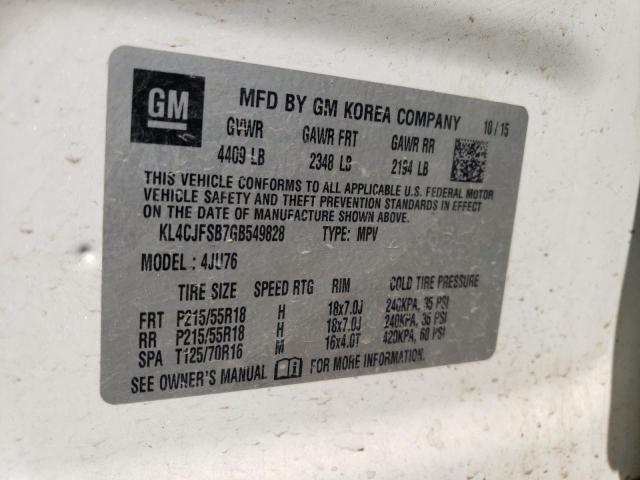 Photo 13 VIN: KL4CJFSB7GB549828 - BUICK ENCORE CON 