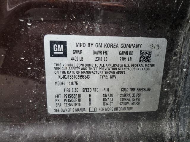 Photo 12 VIN: KL4CJFSB7GB596843 - BUICK ENCORE CON 