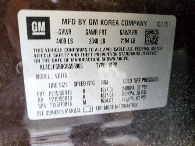 Photo 9 VIN: KL4CJFSB8GB556903 - BUICK ENCORE CON 