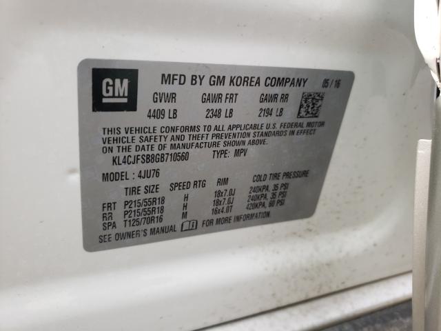 Photo 9 VIN: KL4CJFSB8GB710560 - BUICK ENCORE CON 