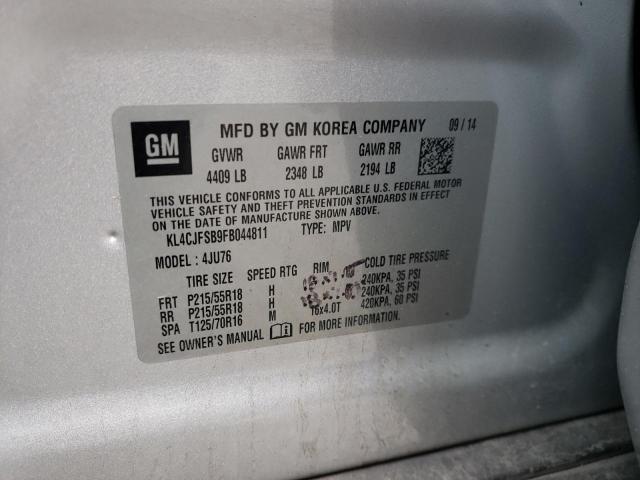 Photo 9 VIN: KL4CJFSB9FB044811 - BUICK ENCORE CON 