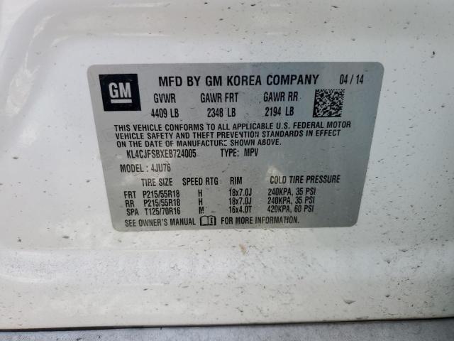 Photo 12 VIN: KL4CJFSBXEB724005 - BUICK ENCORE 