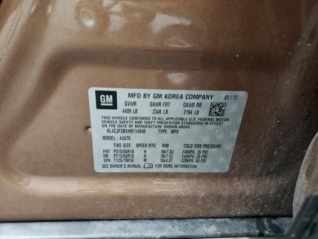 Photo 9 VIN: KL4CJFSBXHB114948 - BUICK ENCORE PRE 