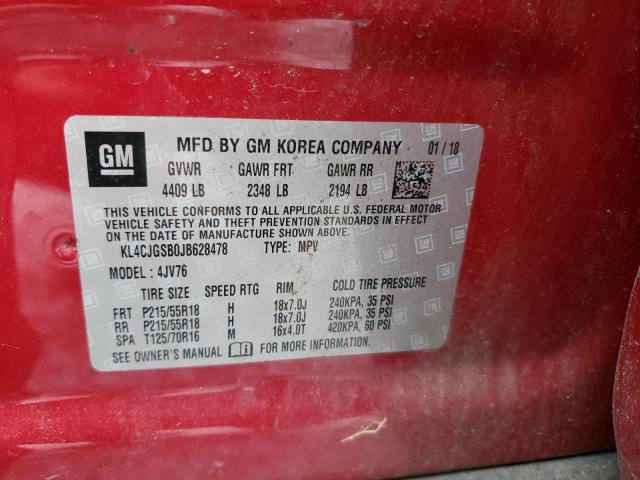 Photo 11 VIN: KL4CJGSB0JB628478 - BUICK ENCORE 